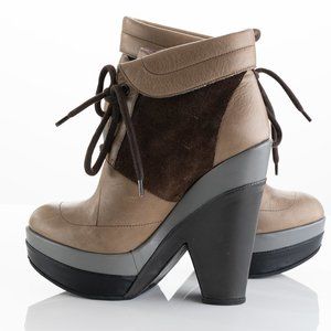 Derek Lam  Cassandre leather Lace Up Booties